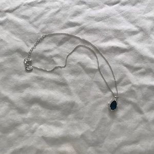 Blue Gem Pendant Necklace